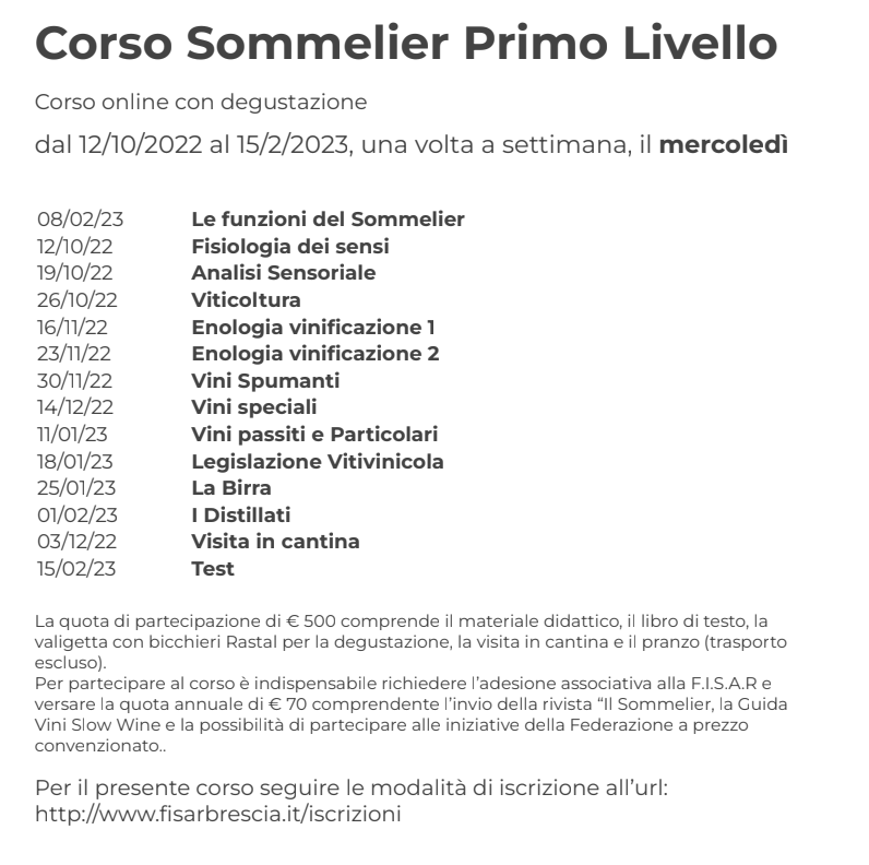 Corso Sommelier primo livello ONLINE mercoledì – 12/10/2022 - immagine 6