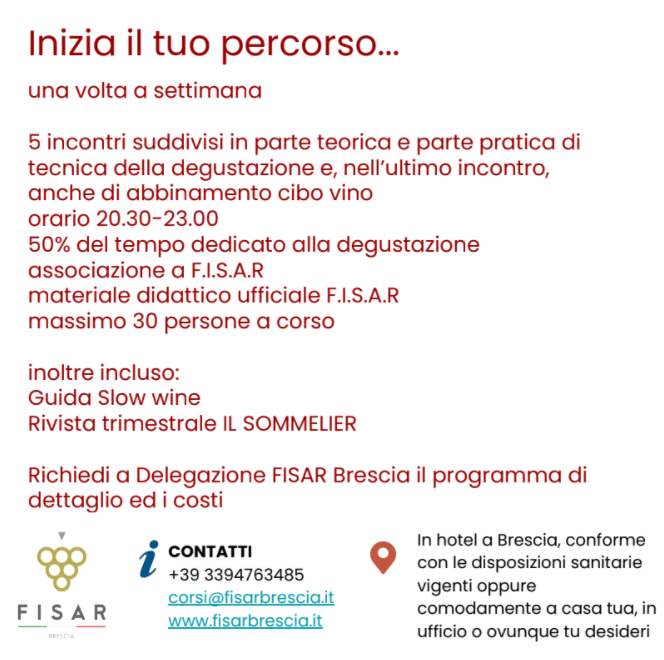 Corso di avvicinamento al vino - presso Hilton DoubleTree Brescia giovedì – 24/2/2022 - immagine 6