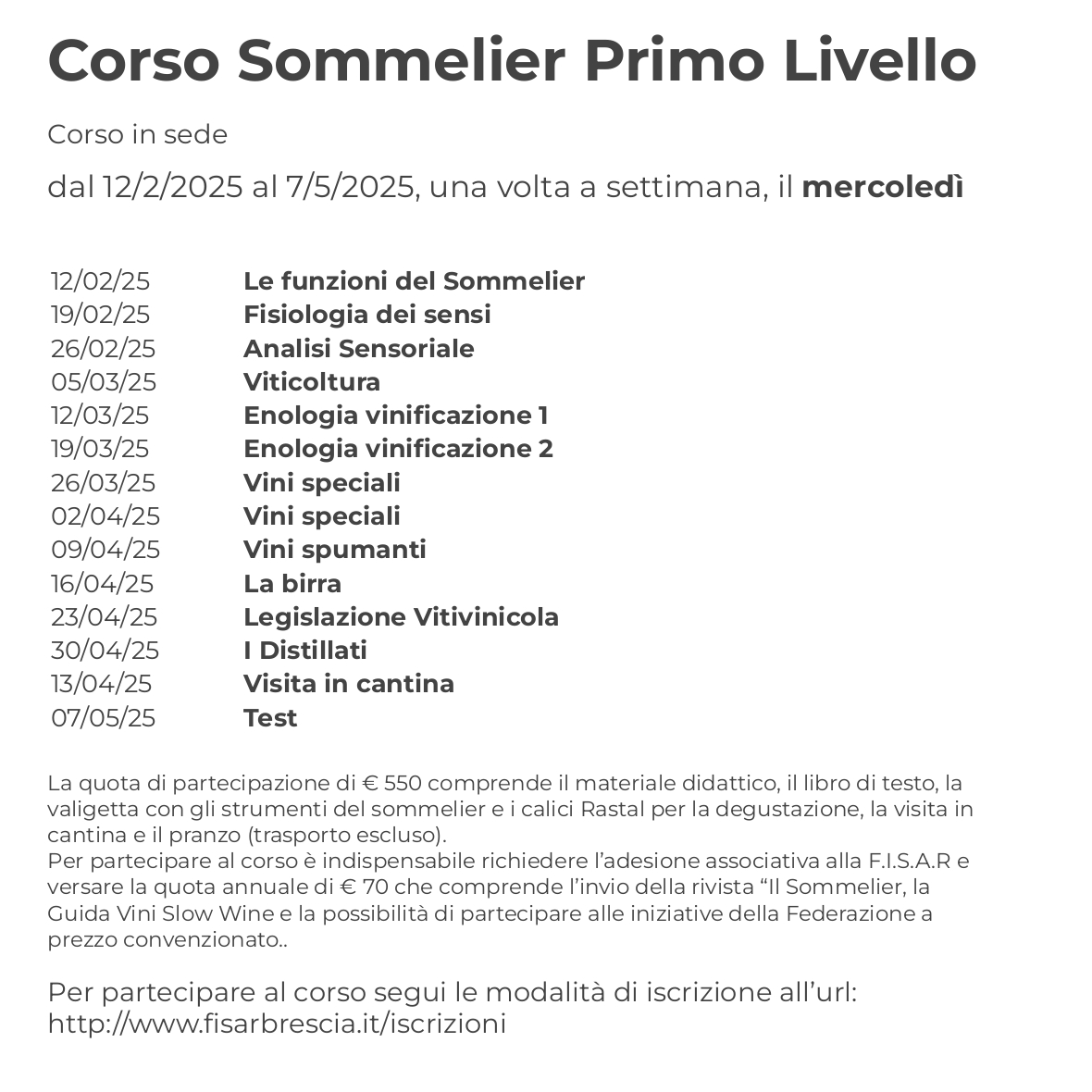 Corso Sommelier primo livello presso Istituto A. Mantegna mercoledì – 12/02/2025 - immagine 2